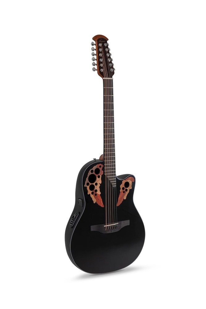 Ovation Elite Celebrity Mid-depth 12-string Black