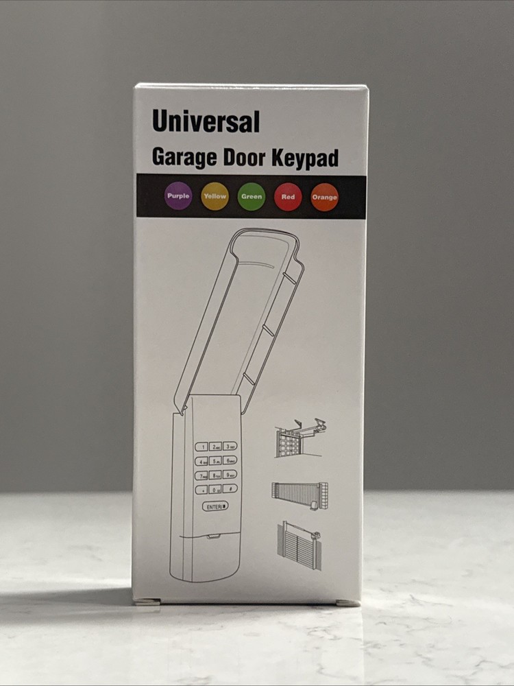 Universal Garage Door Keypad Black