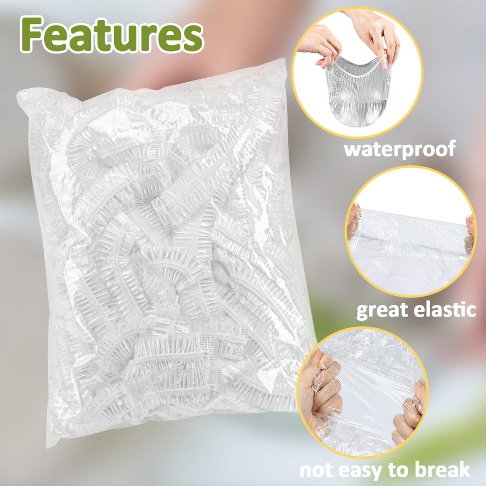 MAQIHAN 200 Bowl Covers for Bread Proofing - Medium Plastic Medium, clear