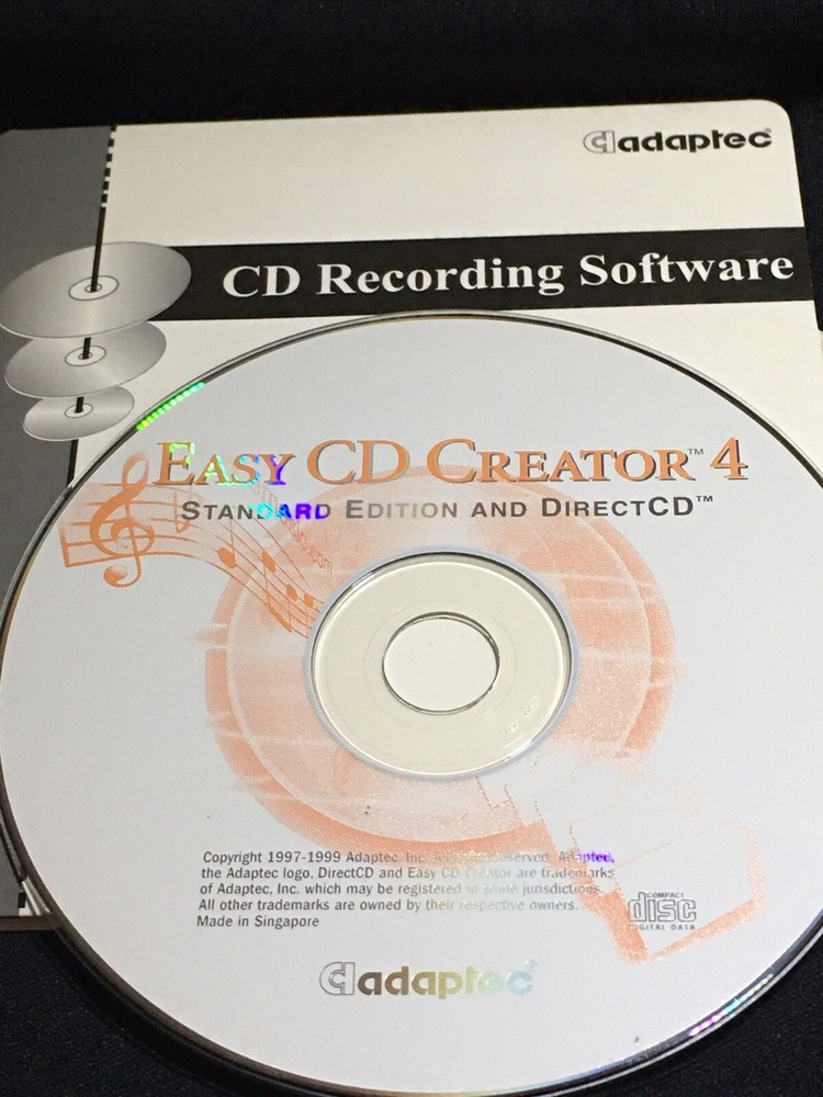 Adaptec Easy CD Creator 4 Standard Edition and DirectCD CDROM Recording Software