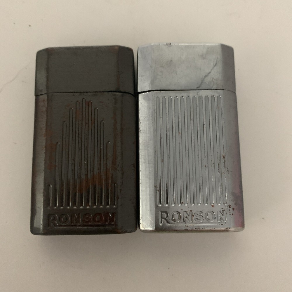Set Of 2 Ronson Jet Light Cigarette Lighters