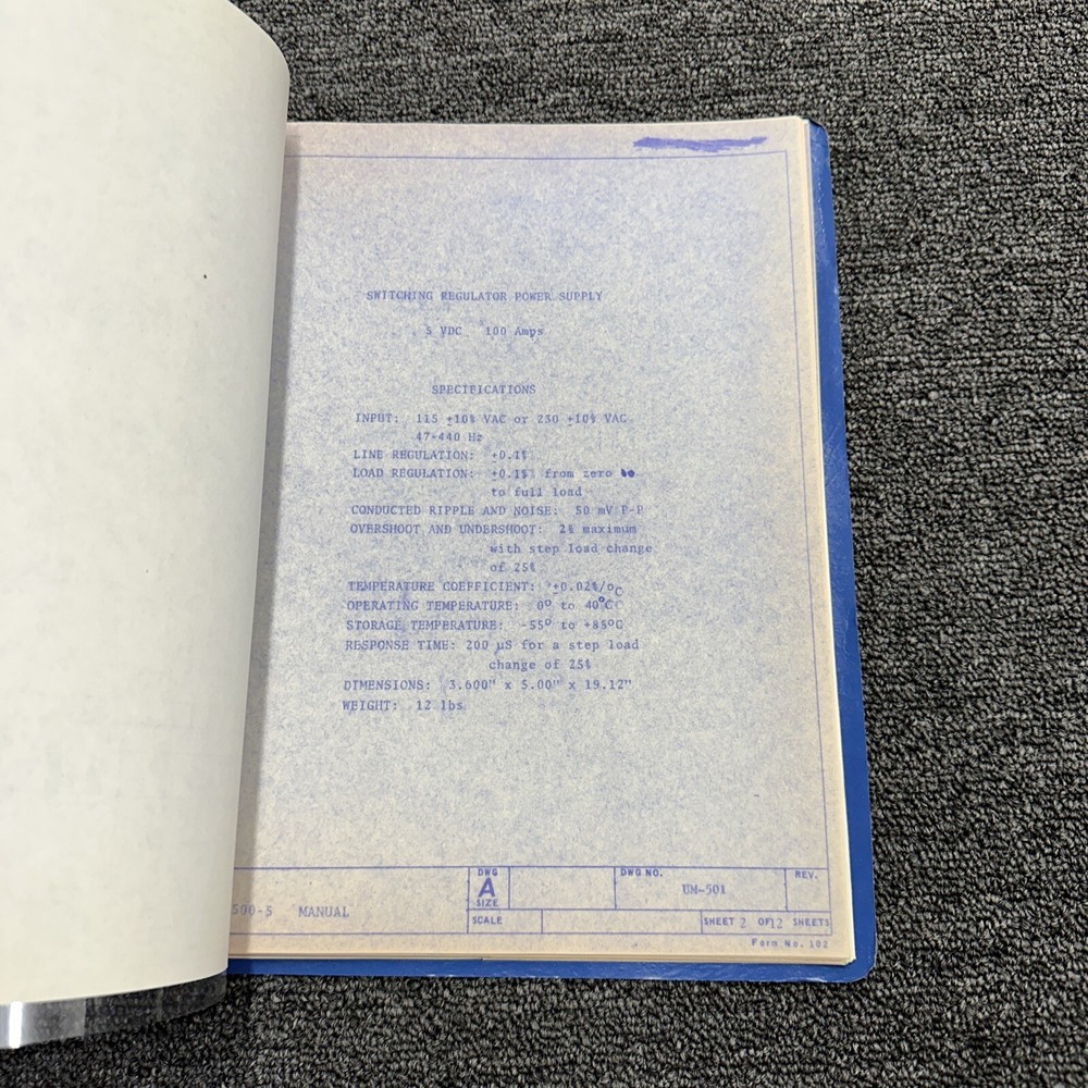 LH Research Model LHS-500-5 User's Manual