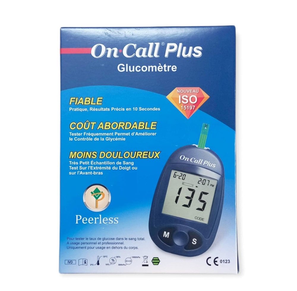 on call plus Blood Glucose Testing kit with 10 strips