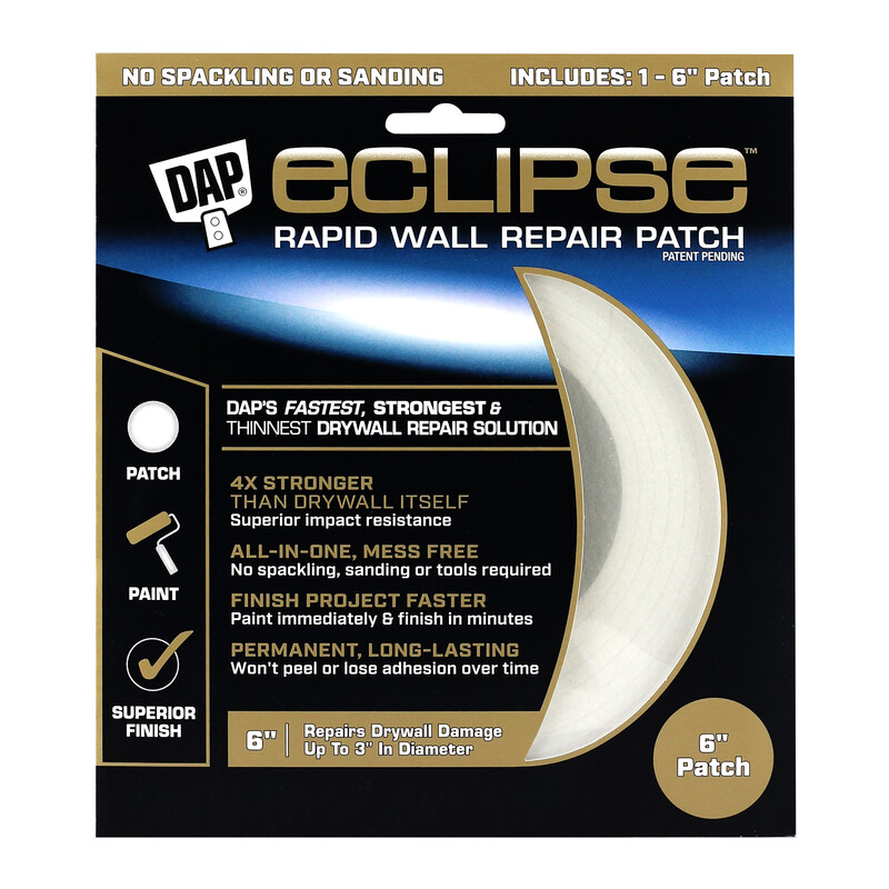 ECLIPSE 7079809165 Eclipse Rapid Wall Repair Patch 6" Clear