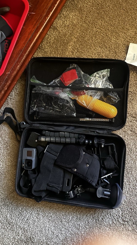 GoPro HERO5 Black Accessory Bundle with Carrying Case, Mounts, Straps & Grip