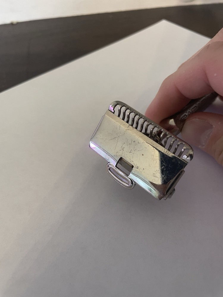 Vintage GEM Single Edge Safety Razor Ornate Handle Nice! 1920s