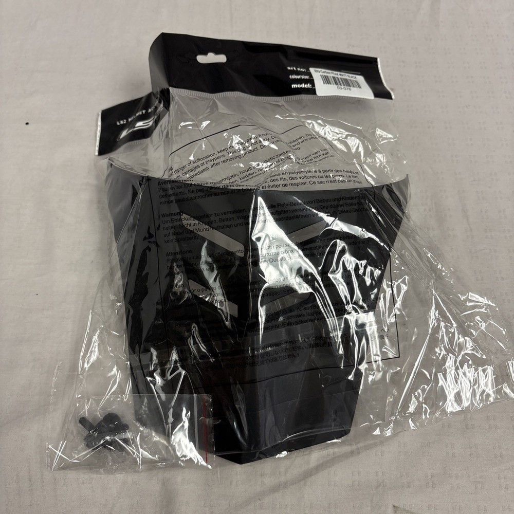 LS2 Xtra Helmet Replacement Visor Peak Matte Black