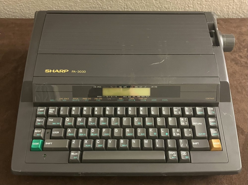 Sharp PA-3030 Portable Electric Intelliwriter-Plus Typewriter