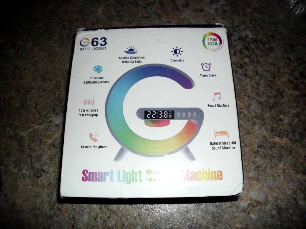 G63 INTELLIGENT SMART LIGHT SOUND MACHINE RGB 15W BLUETOOTH