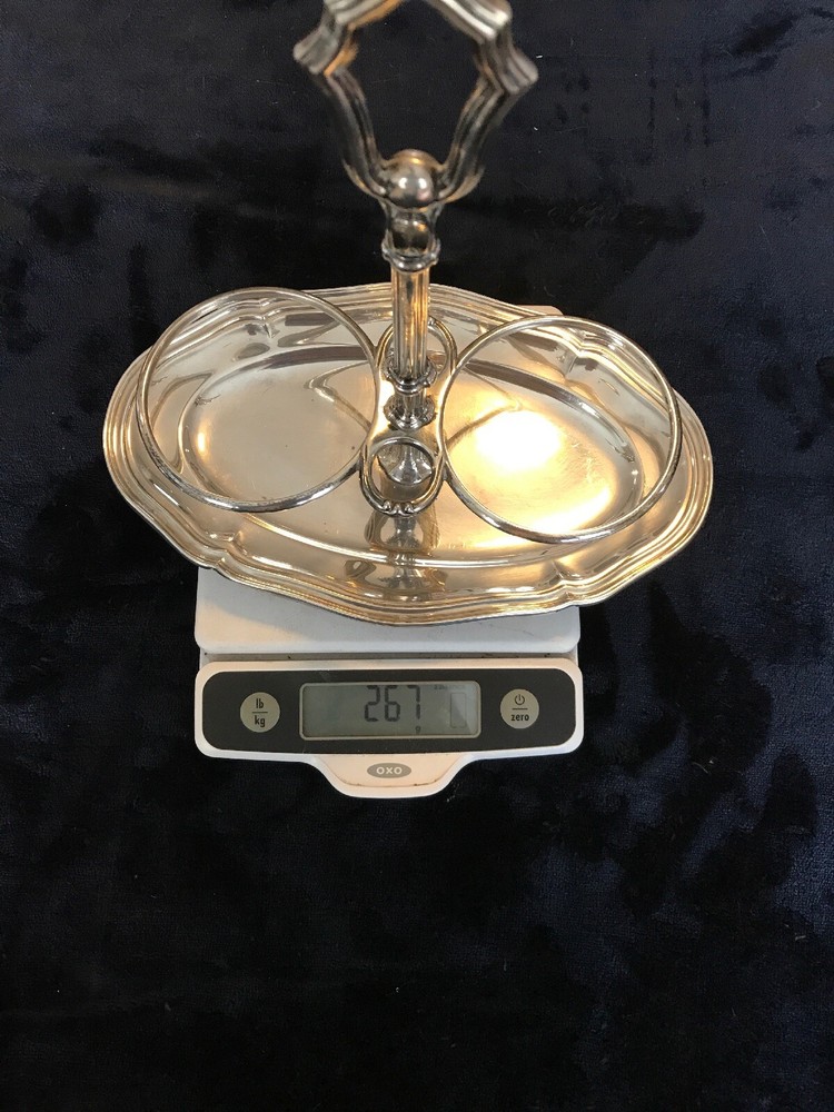 800 Silver Oil & Vinegar Holder