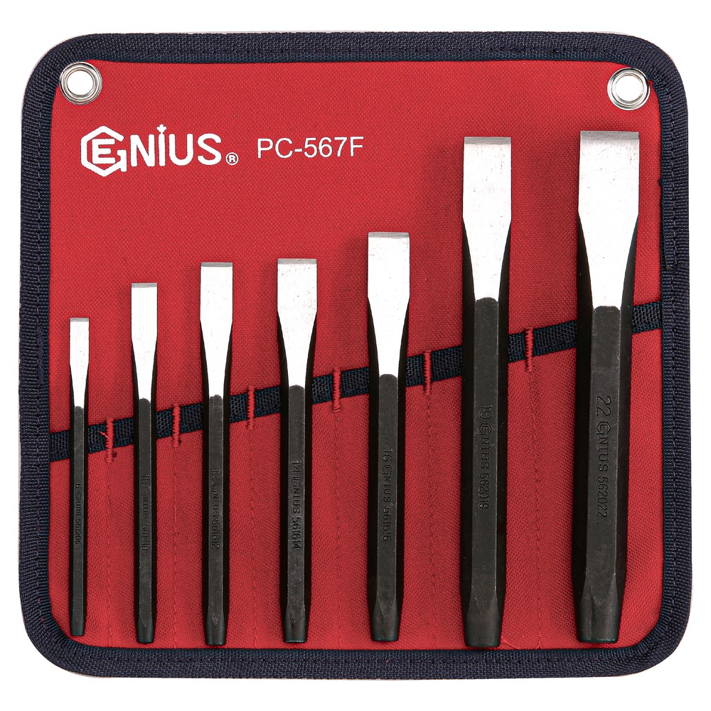 Genius Tools 7 Piece Flat Chisel Set - PC-567F