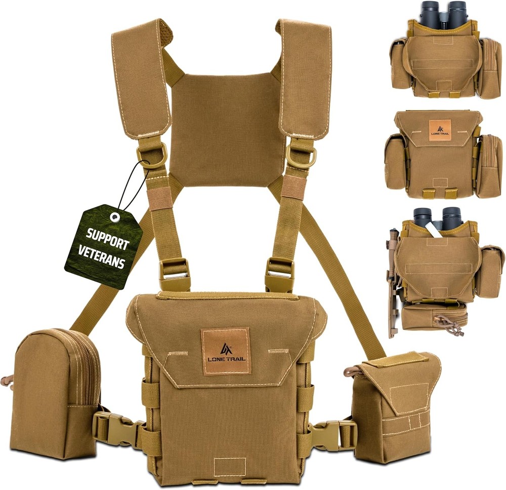 Waterproof Binocular Harness Chest Pack - Lightweight Bino With...