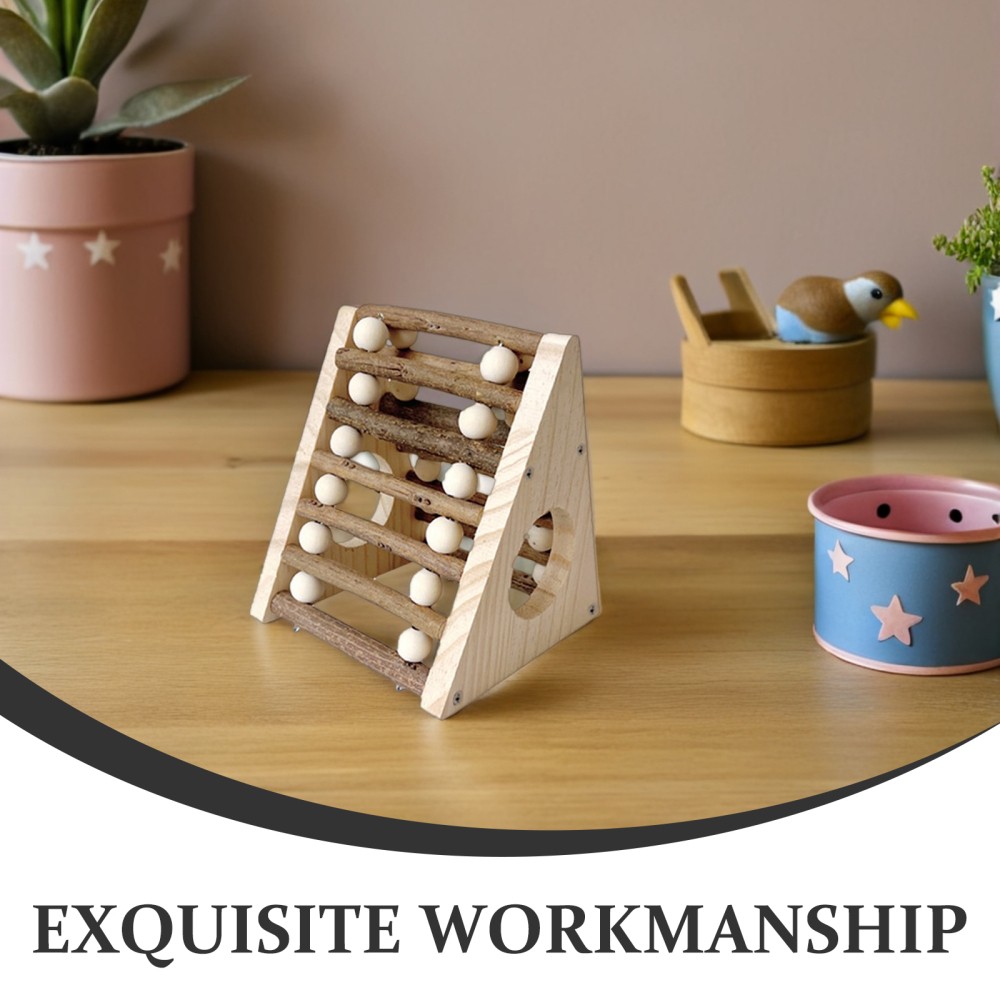Hamster Hideout - Triangular Shape Hamster Hideout Bed With Climbing Ladder -