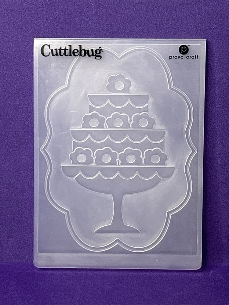 Layered Cake Embossing Folder Cuttlebug Provo Craft Card Making Scrapbooking