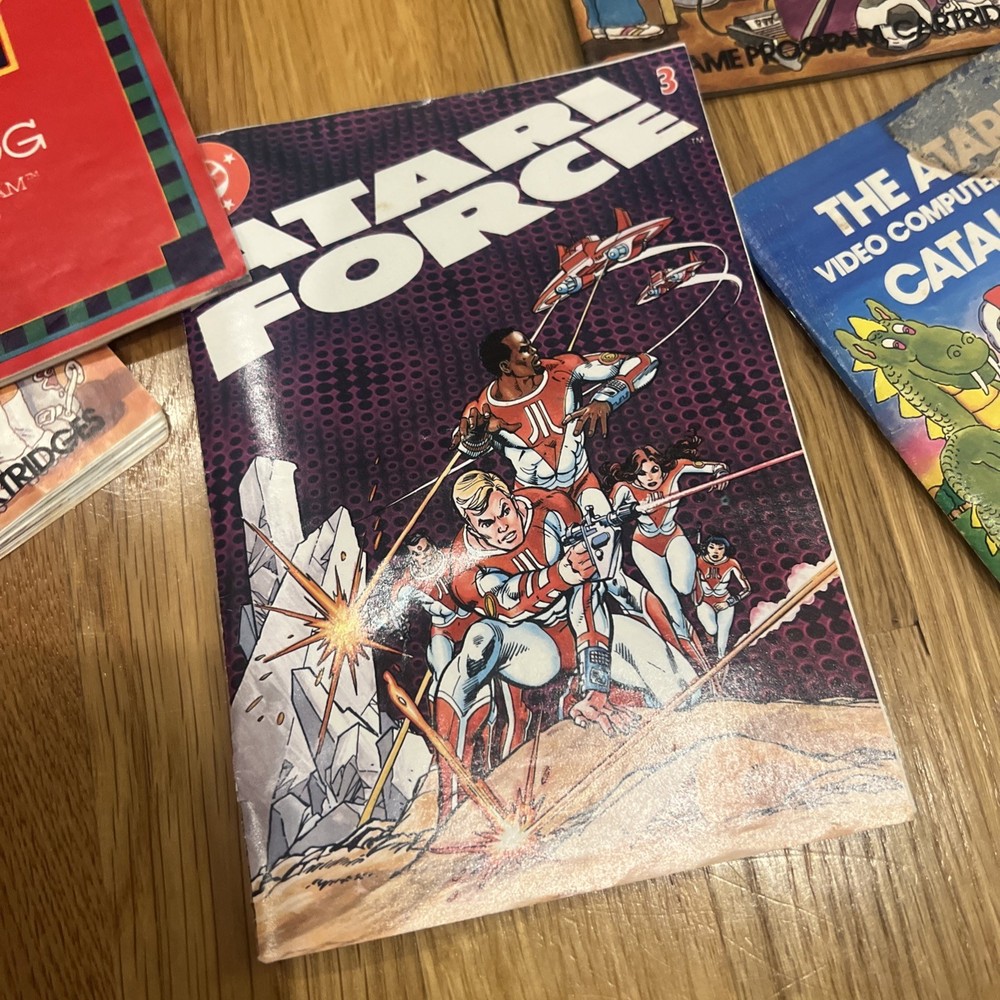4 Atari Video Game Manuals And Atari Drove Dc Comic