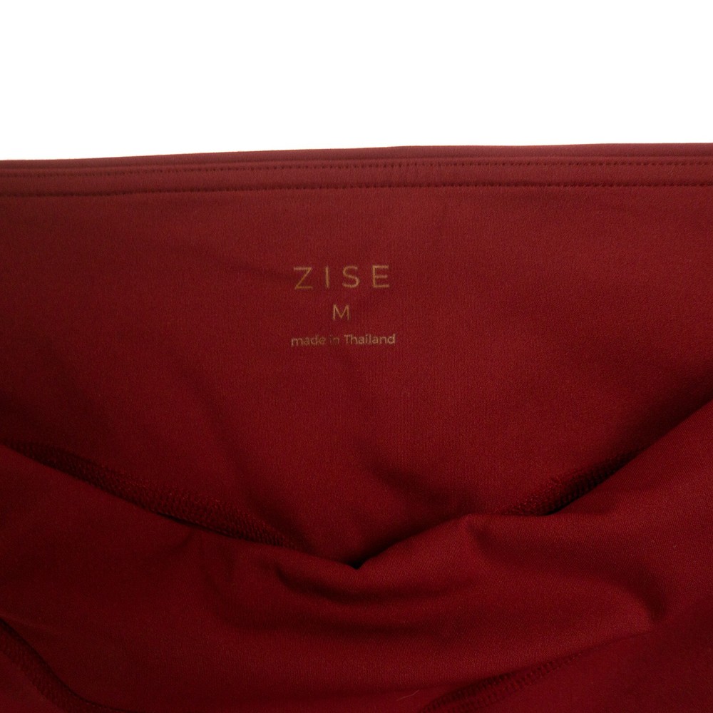 Zise Red Cropped Leggings Womens Medium M Pull On Mesh
