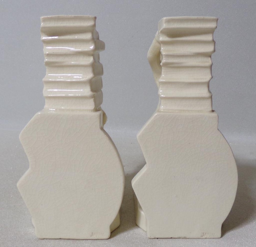 Art Deco Ceramic Librarian Professor Bookends