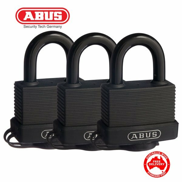 ABUS Weatherproof Padlocks -7045TRIPLESC-45mm-Triple Pack Keyed Alike-Free Post