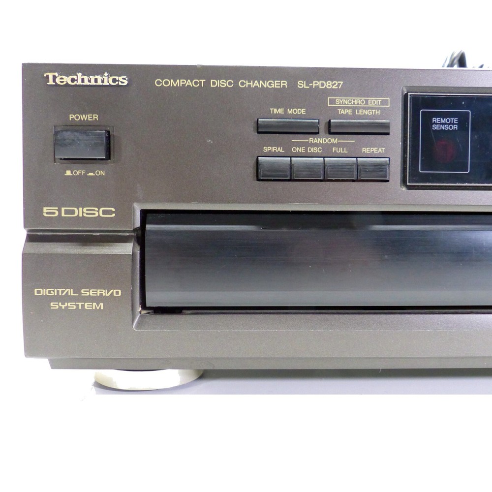 Technics CD Player Changer SL-PD827 5-Disc (No Remote) Japan Tested & Working