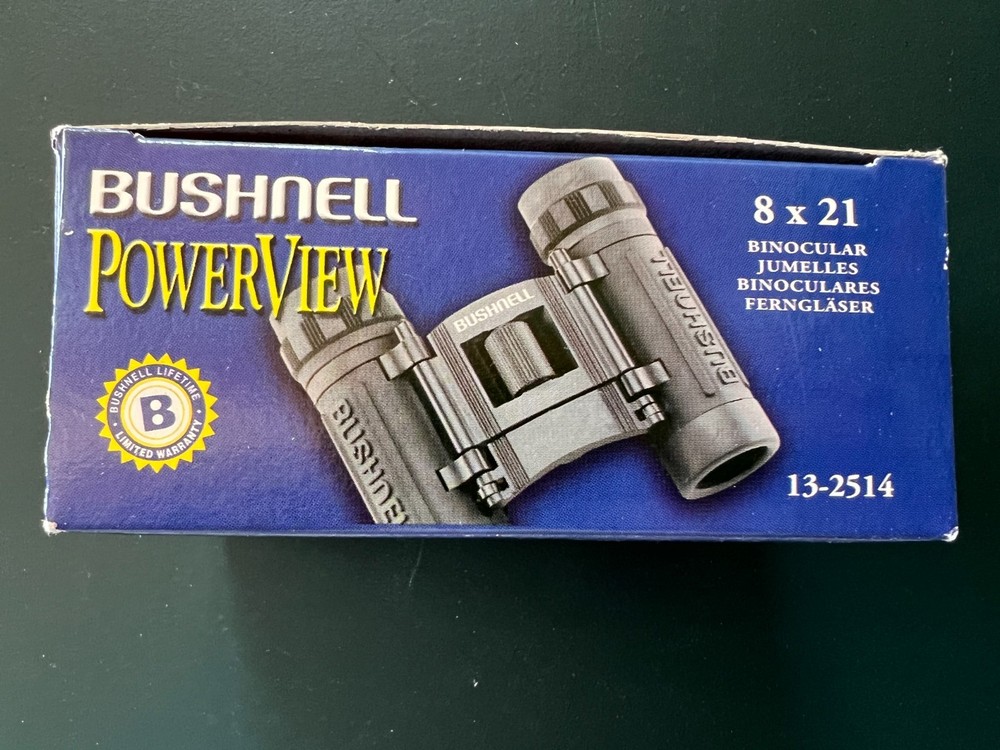 NEW BUSHNELL BINOCULARS  POWERVIEW® 8X21 COMPACT  (BUS132514C)