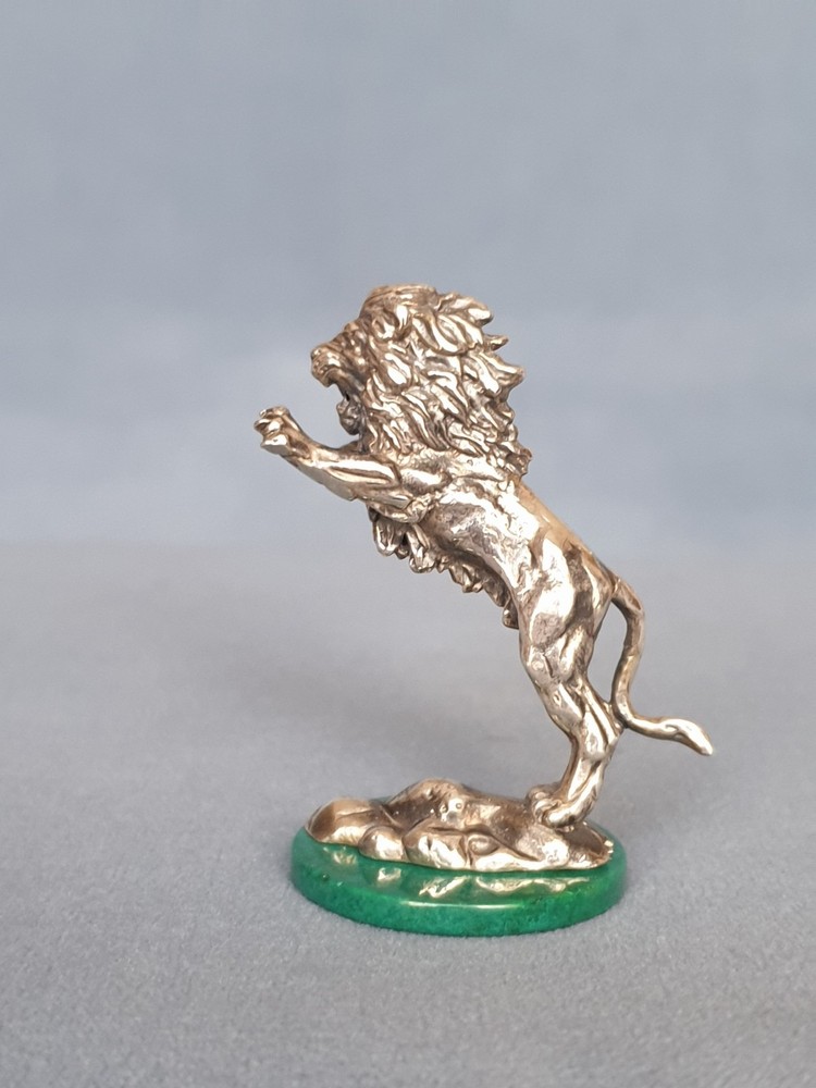 Lion. Sterling silver 925. Height 1,3/4" ( 45 мм).