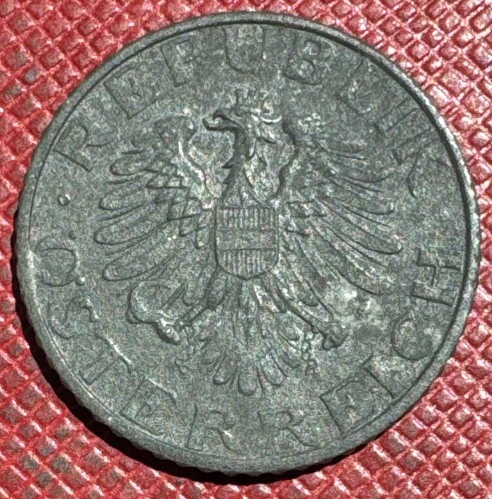 Austria 1955 Zinc 5 Groschen. KM# 2875