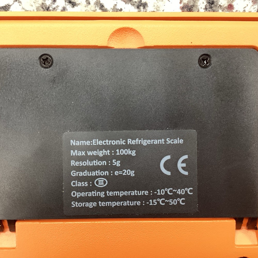 Elitech LMC-200 Refrigerant Scale Charging Digital Weight HVAC 220lbs Electronic