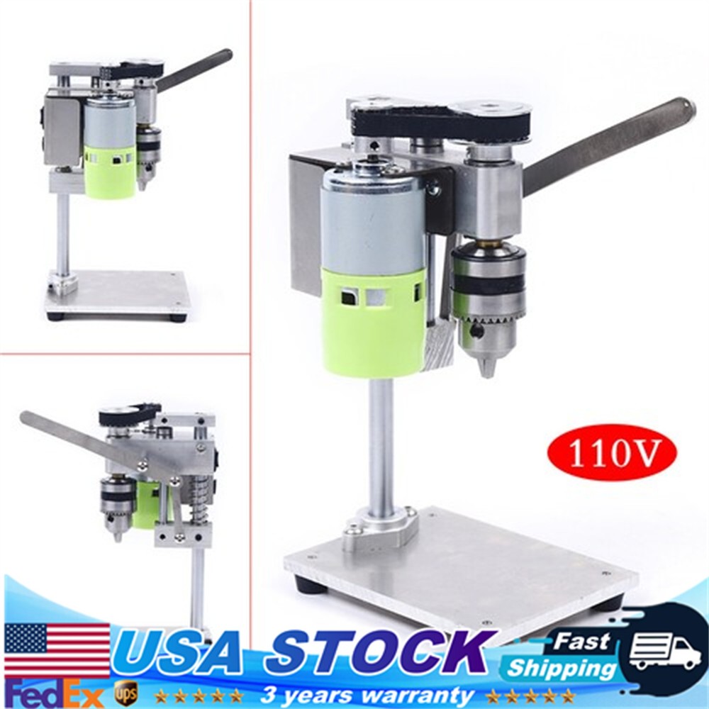 Mini Drill Press Bench Small electric Drill Machine Work Bench Variable Speed