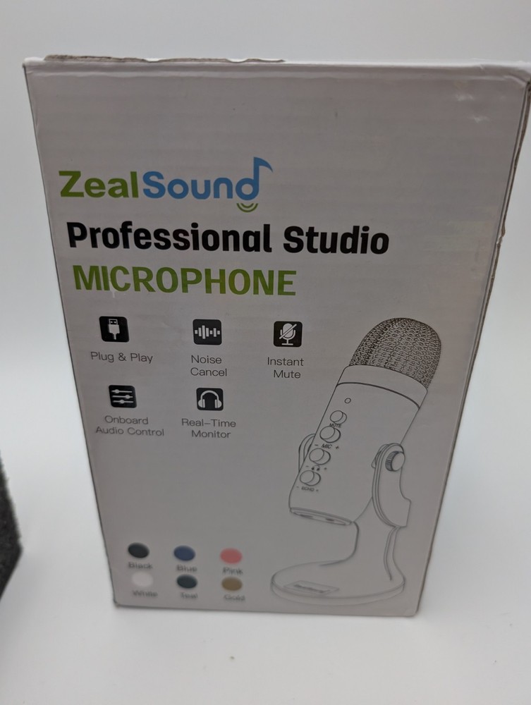 Zealsound USB Microphone, Condenser PC Mic W/Lightning Adapter For Phones