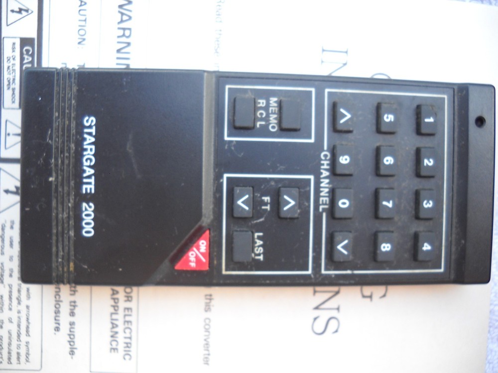 STARGATE 2000 CORDLESS CATV CONVERTER BOX