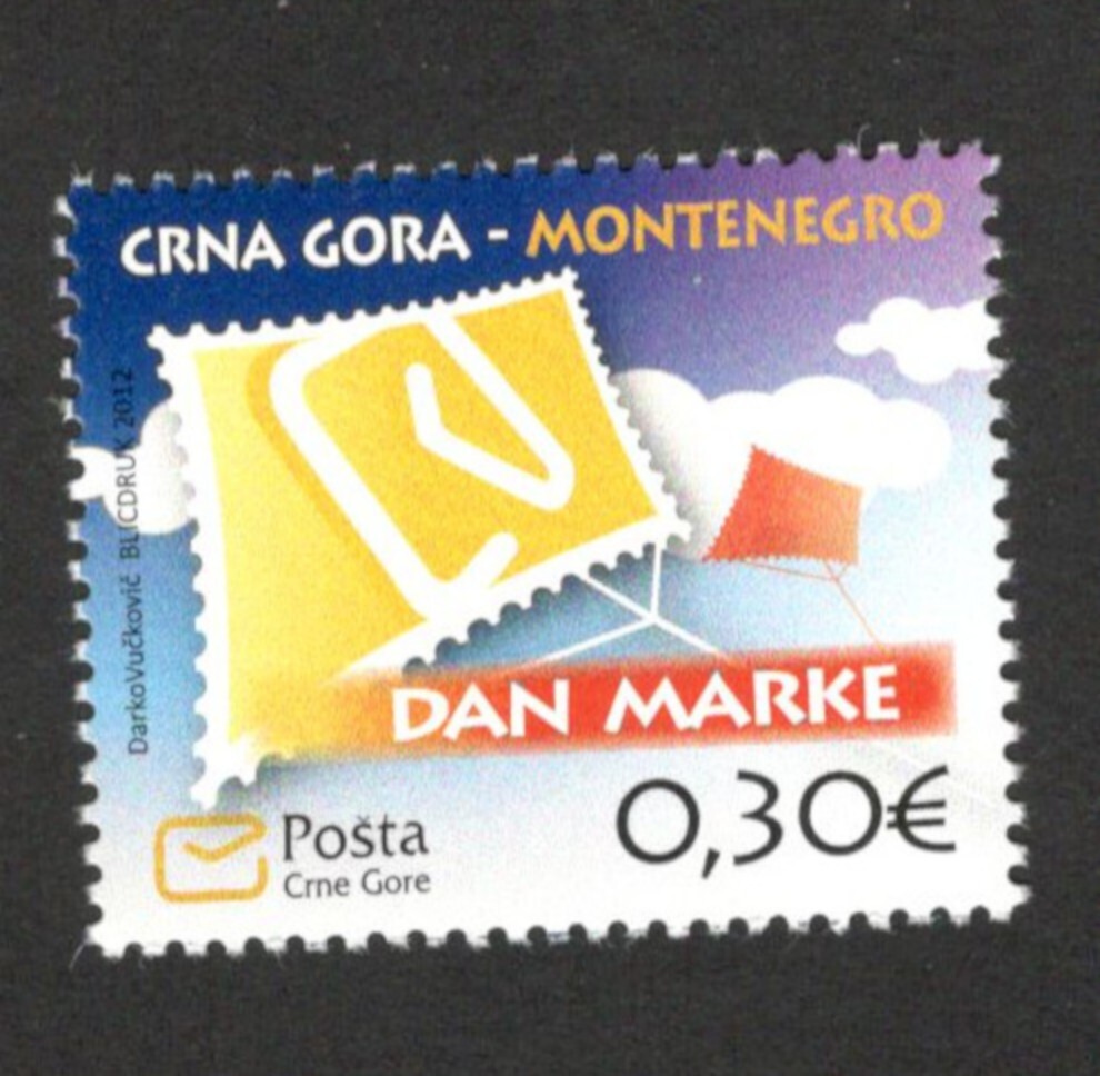MONTENEGRO - MNH STAMP- STAMP DAY - 2012.