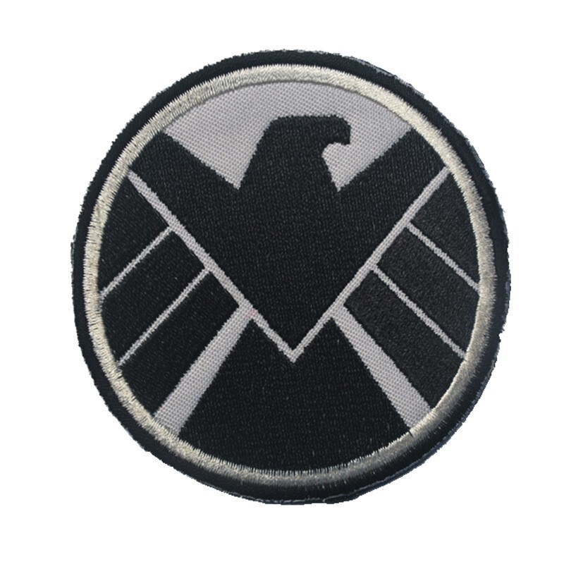 Avengers SHIELD (S.H.I.E.L.D) Right Hand Side Embroidered Hook Loop Patch Badge
