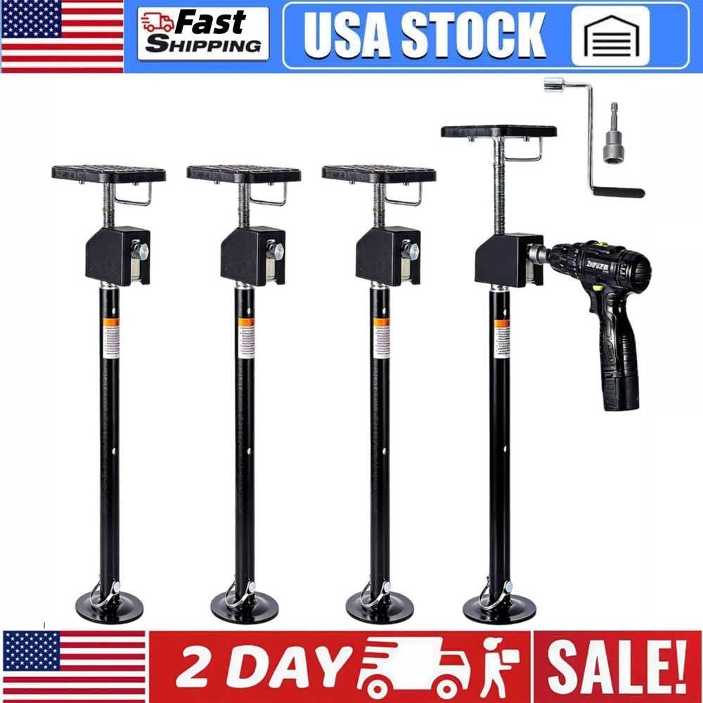 4-Pack RV Slide Out Supports Jack Support Block RV Stabilizer Jack 20,000lbs