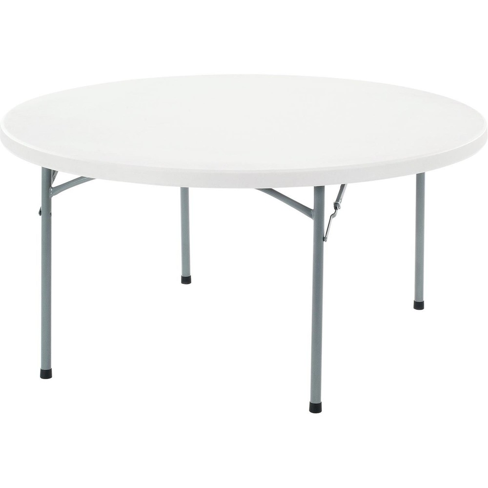 Global Industrial Folding Round Plastic Table 60" White