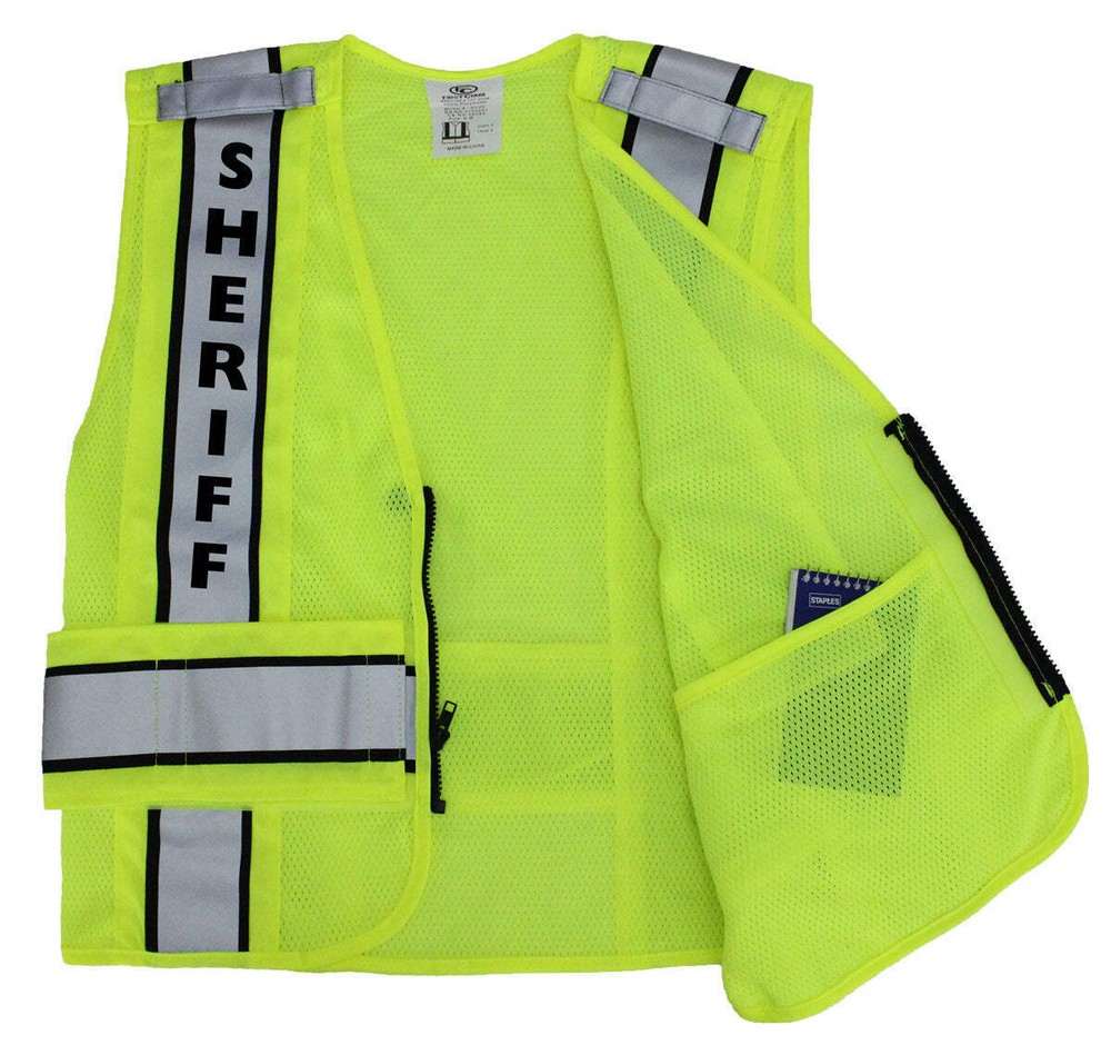 High Visibility Reflective Duty Safety Vests Plain and ID (Security)