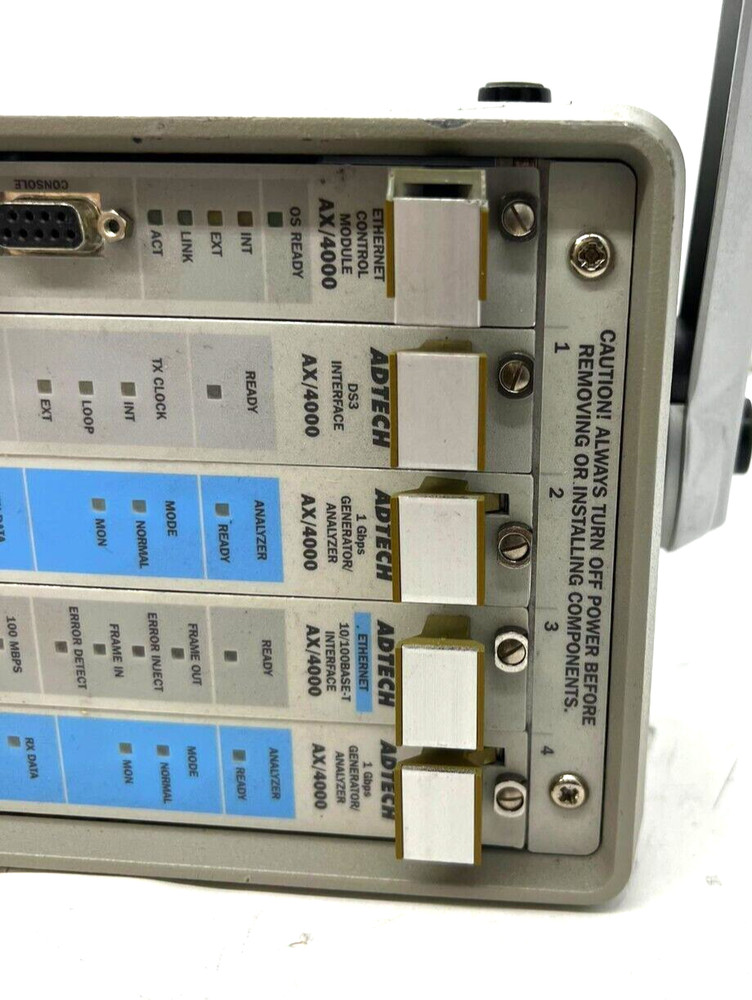 SPIRENT ADTECH AX/4000 BROADBAND TEST SYSTEM 5 MODULES