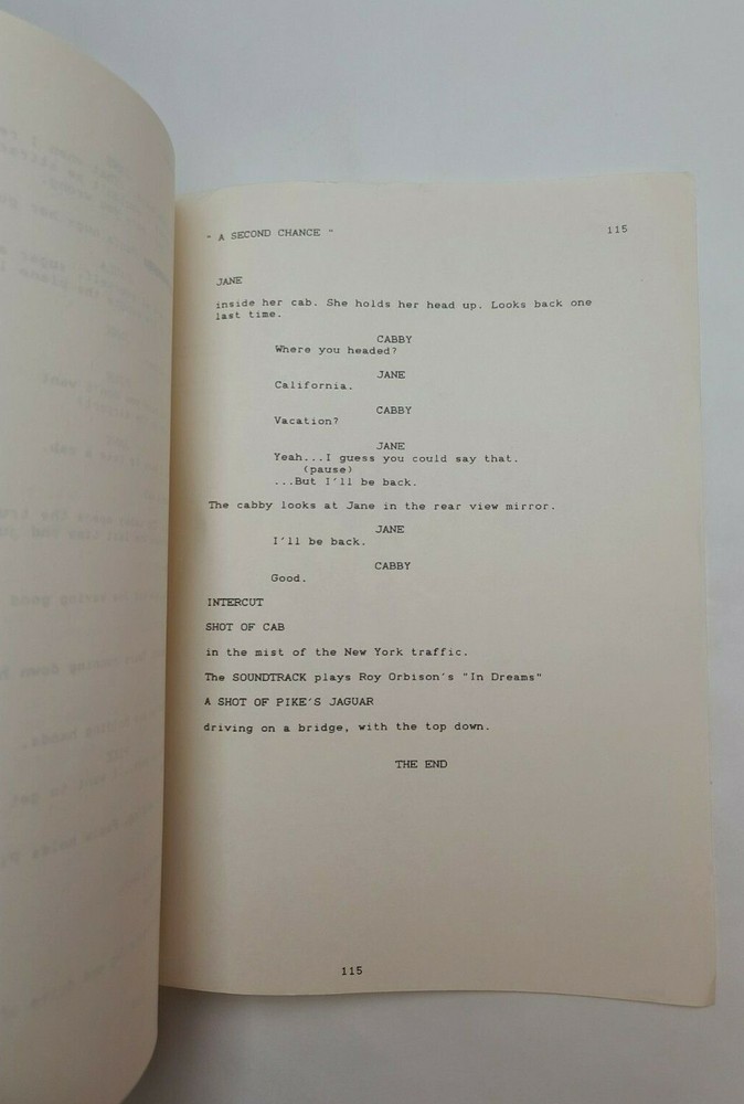 A SECOND CHANCE / Reggie Bruce 1990 Unproduced Movie Script Screenplay