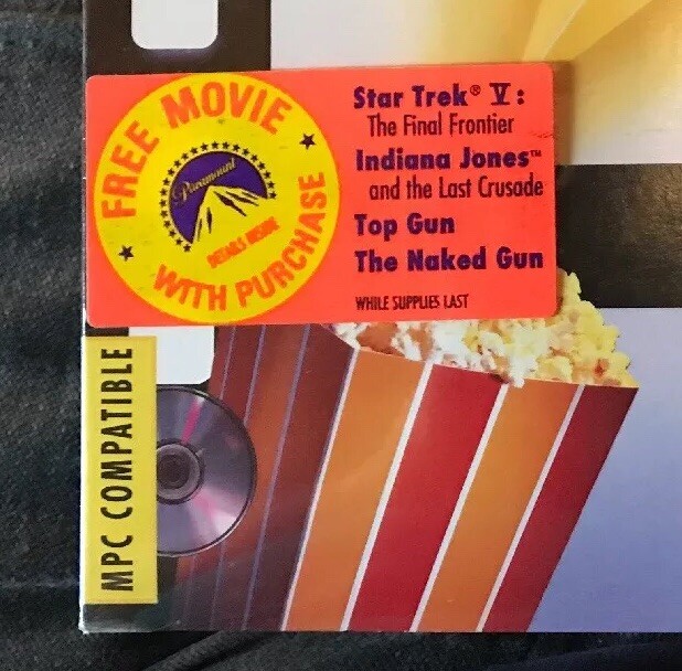 NIP Movie Select MPC Compatible Paramount Interactive Guide Windows PC Sealed