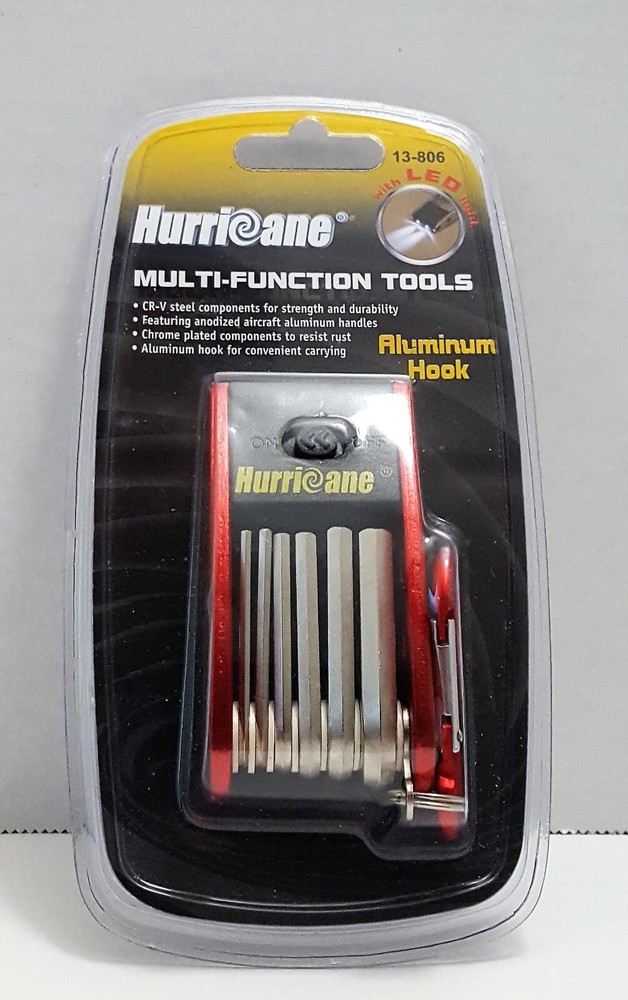 Hurricane 10-in-1 Multi-Function Tools w/ Aluminum Hook
