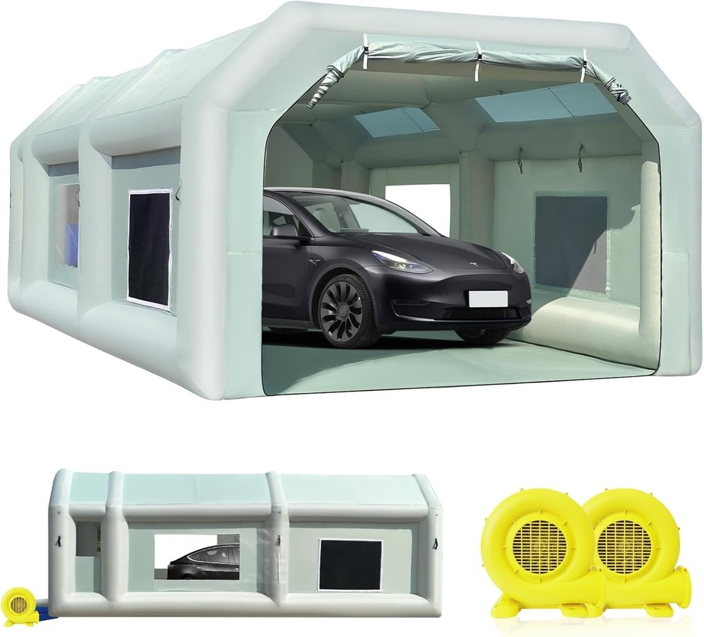 sewinfla 26x15x10Ft Inflatable Spray Paint Booth with 680w &Filter System