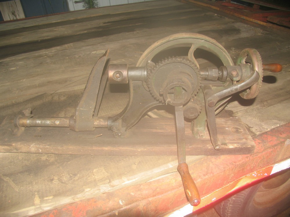 Old Vintage Antique Post Drill
