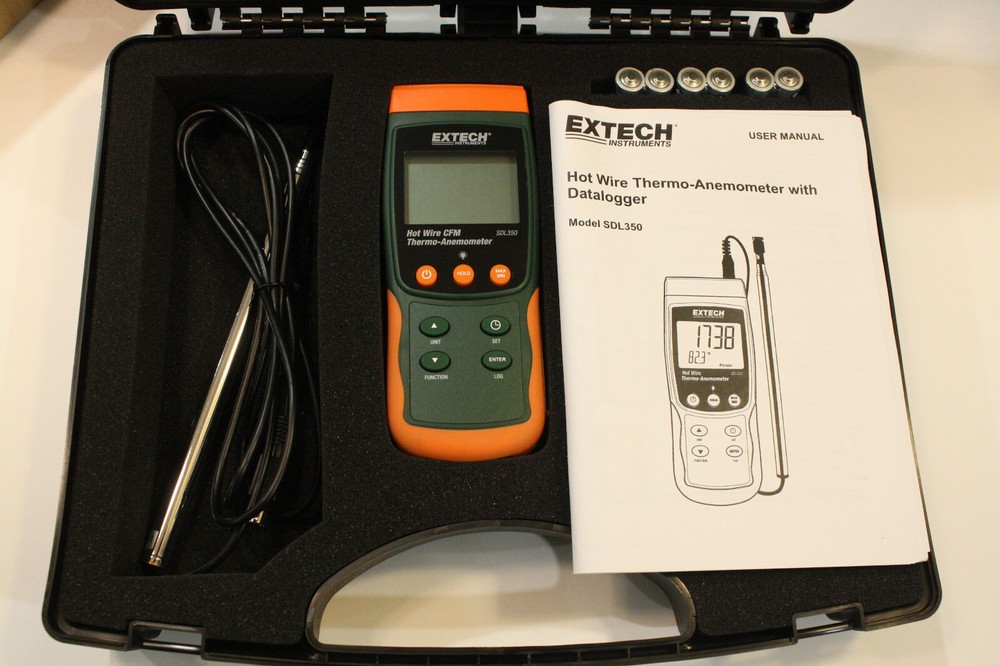 Extech SDL350 Hot Wire Thermo-Amemometer Datalogger