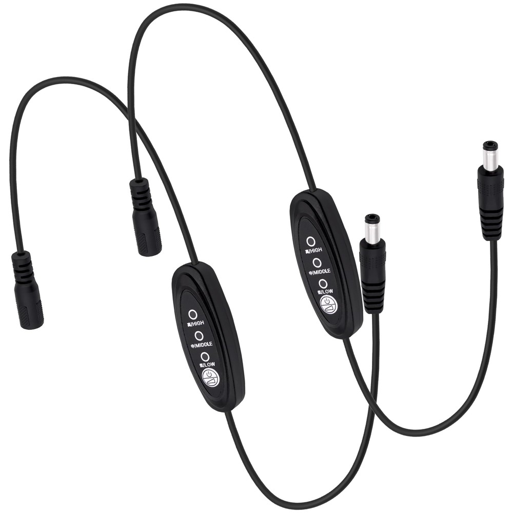 DC Power Cable with 3 Speed Switch 5V DC Jack Extension Cord with Inline 3 Po...