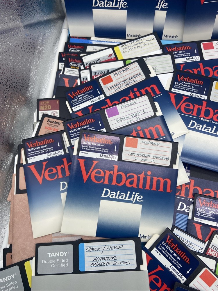 110+ Bulk Vintage Random Program/ Files Floppy Disks for Reformatting