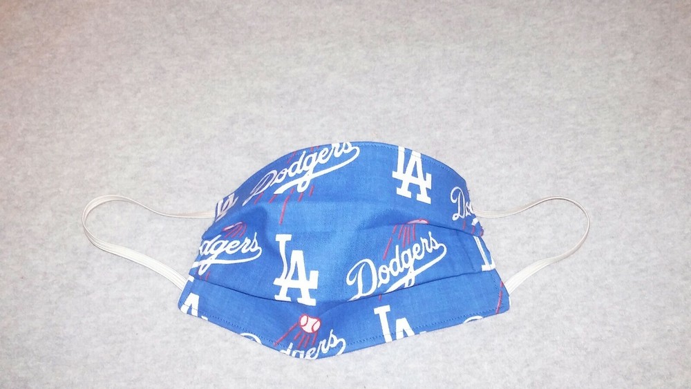 Handmade Fabric Face Mask - Reusable LA Dodgers