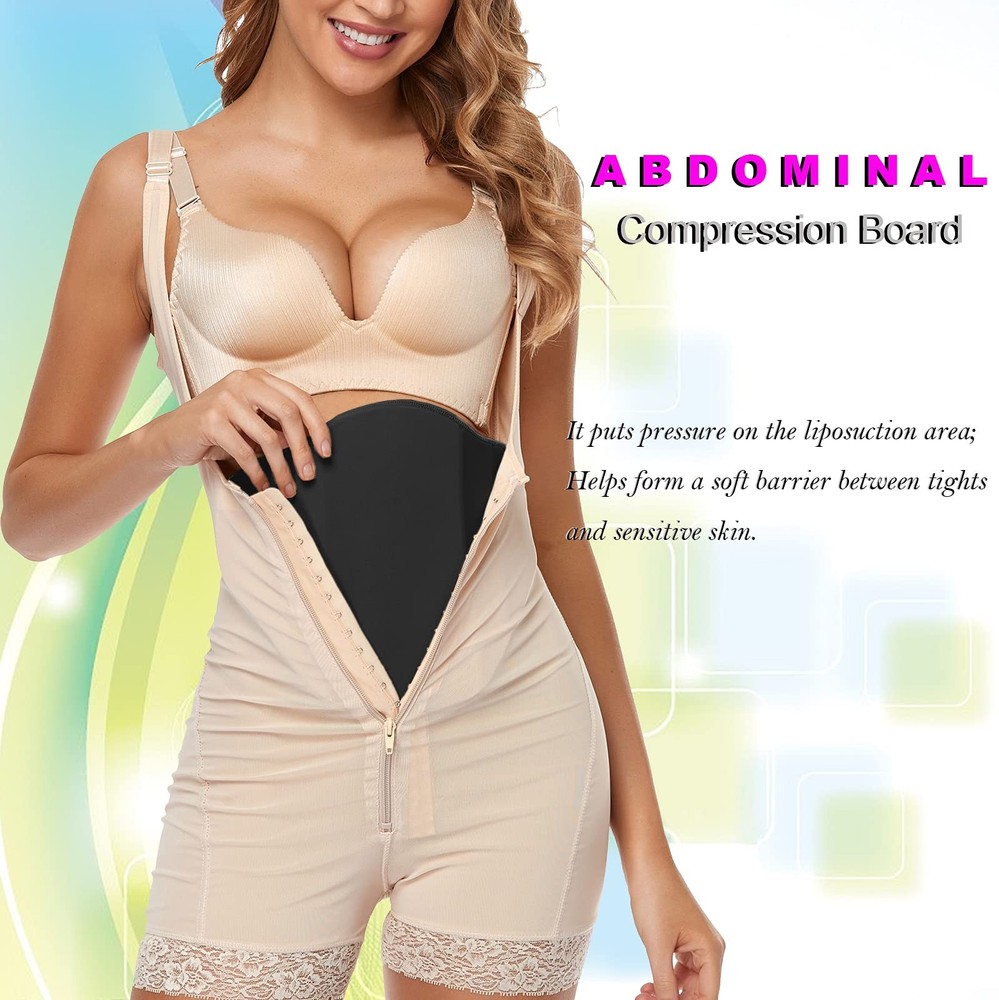 Lipo Foam Compression Ab Board Post Surgery Abdominal Board Liposuction (Black)