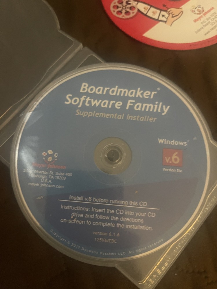 Boardmaker Plus! V.6 Windows [CD-ROM] 3 Disc Mayer-Johnson Sign Language Pecs