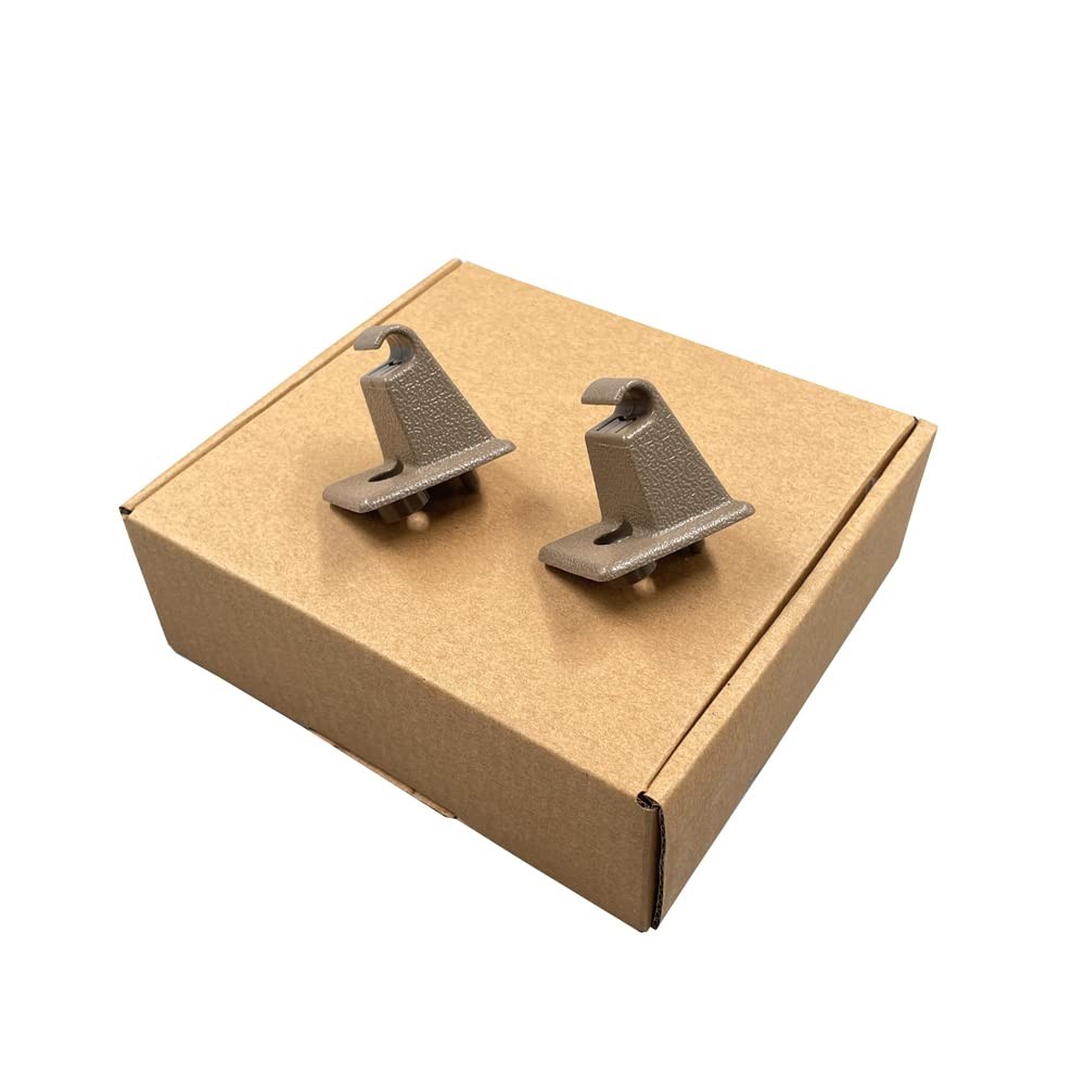 2 PCS Tan Front Sun Visor Support Holder Clips Compatible with Chevy Silverad...