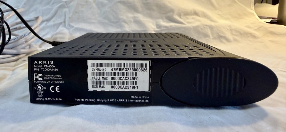ARRIS CM450A Cable Modem Used