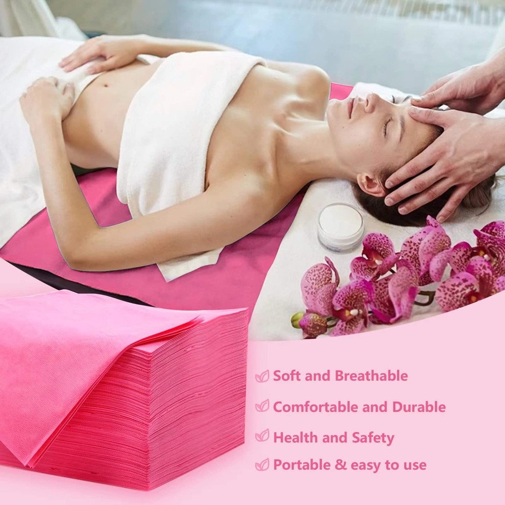 100pcs Massage Table Sheets, Disposable Bed Sheets Soft Non woven Fabric Spa ...
